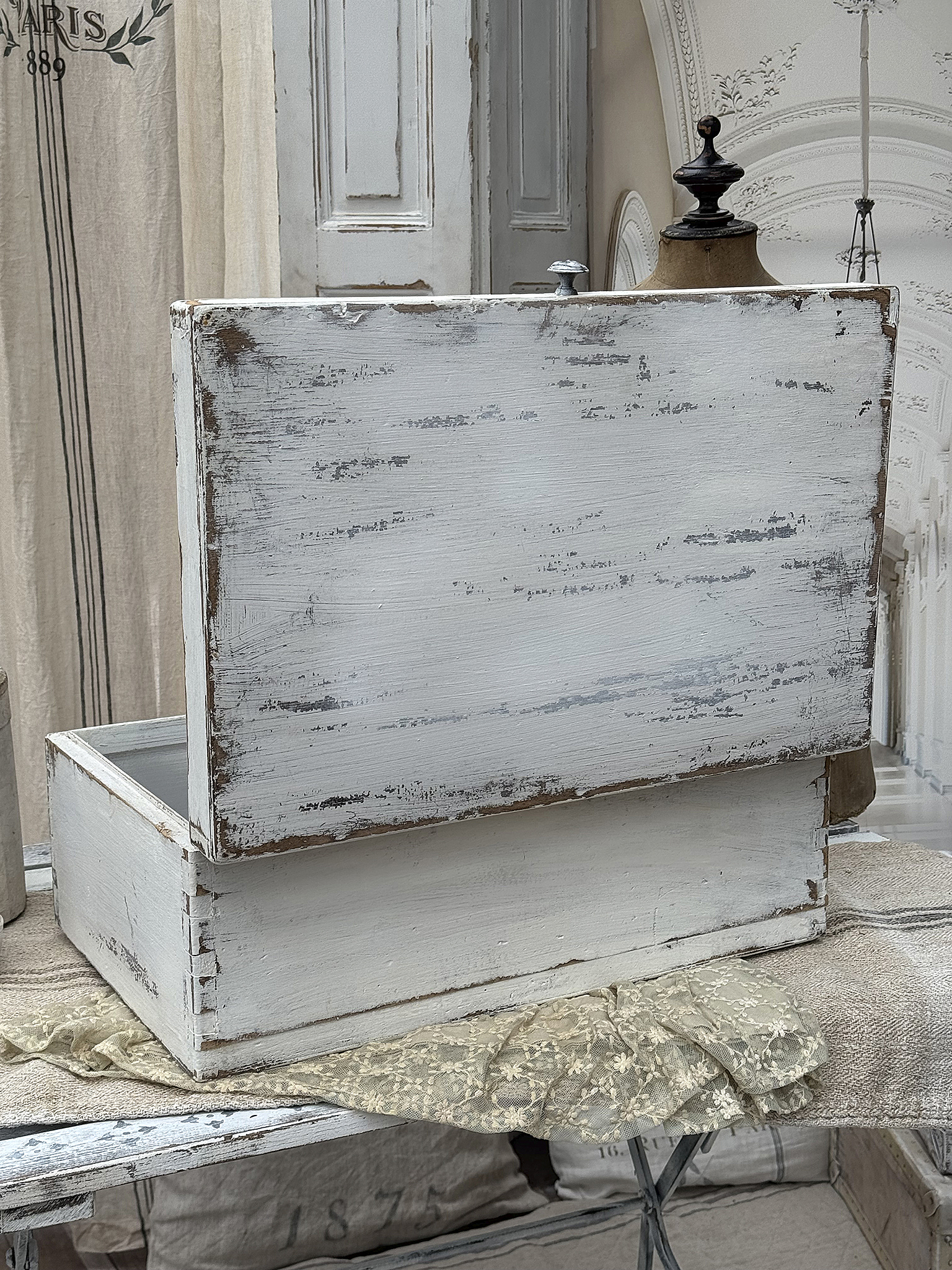 Alter Holzkoffer/Kiste Shabby-pur***