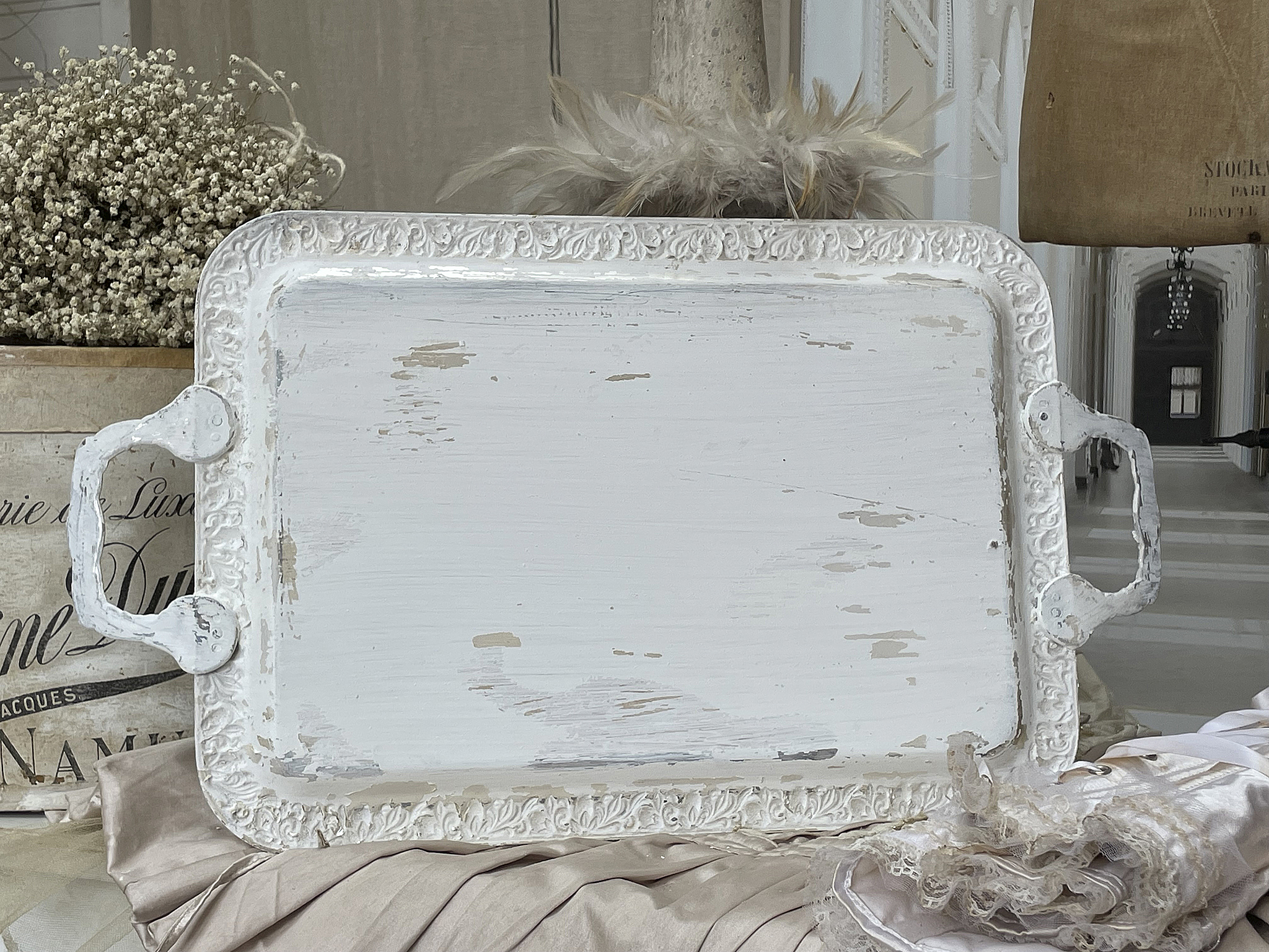 Altes Servier-Tablett Shabby-Chic***