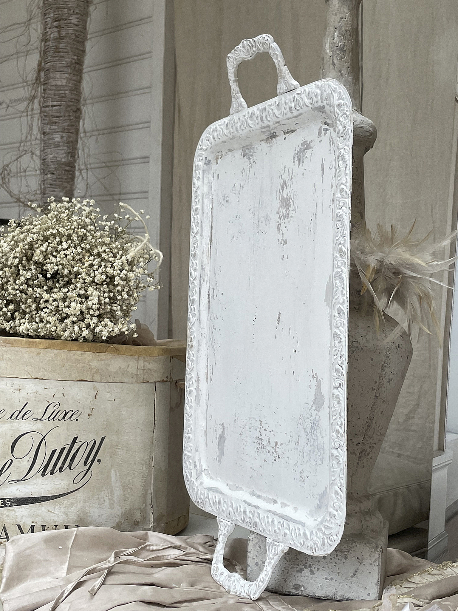 Altes Servier-Tablett Shabby-Chic***