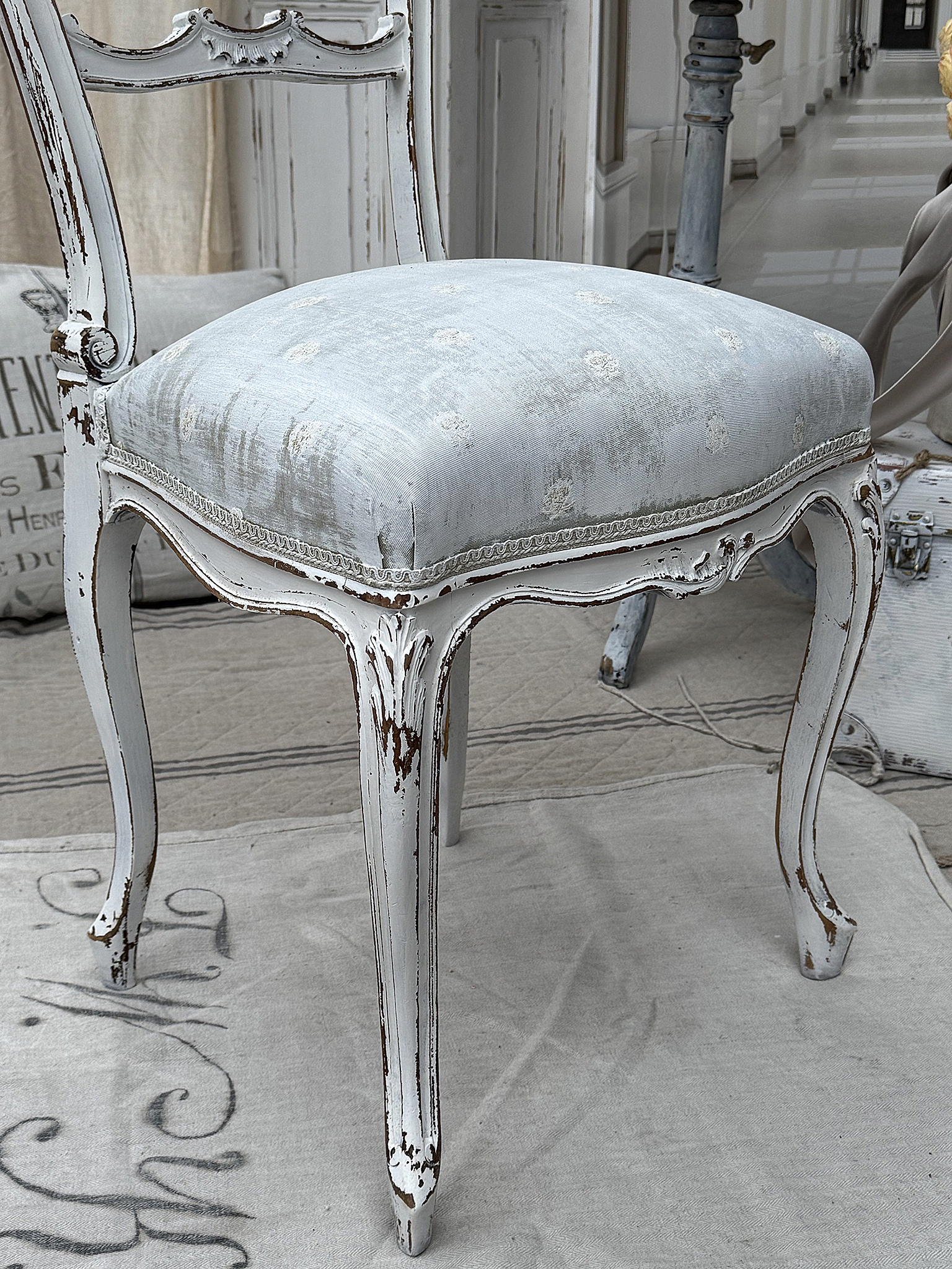 Eleganter zarter Louis- Philippe Stuhl/Shabby***