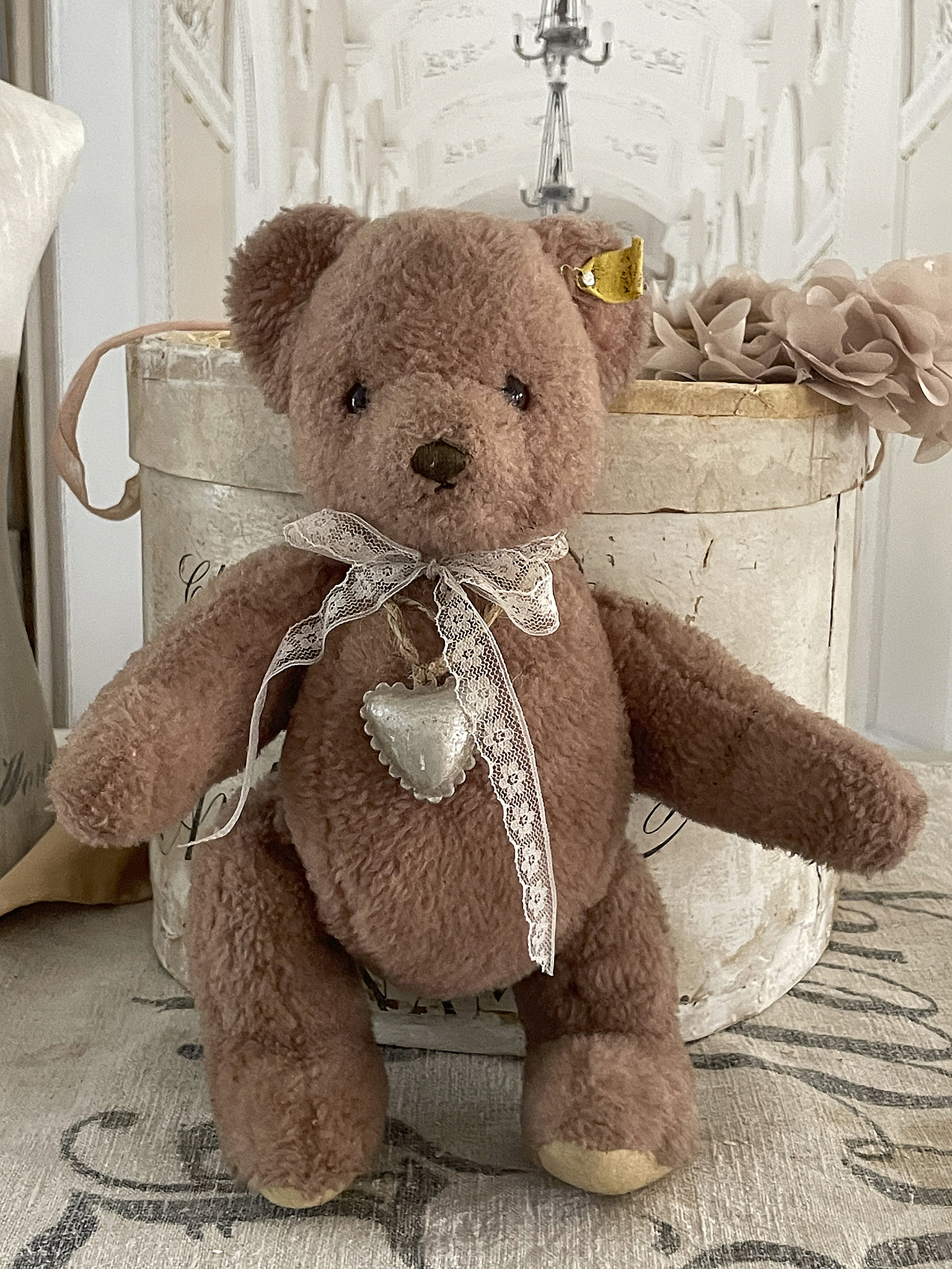 Süßer Vintage Teddybär Steif***